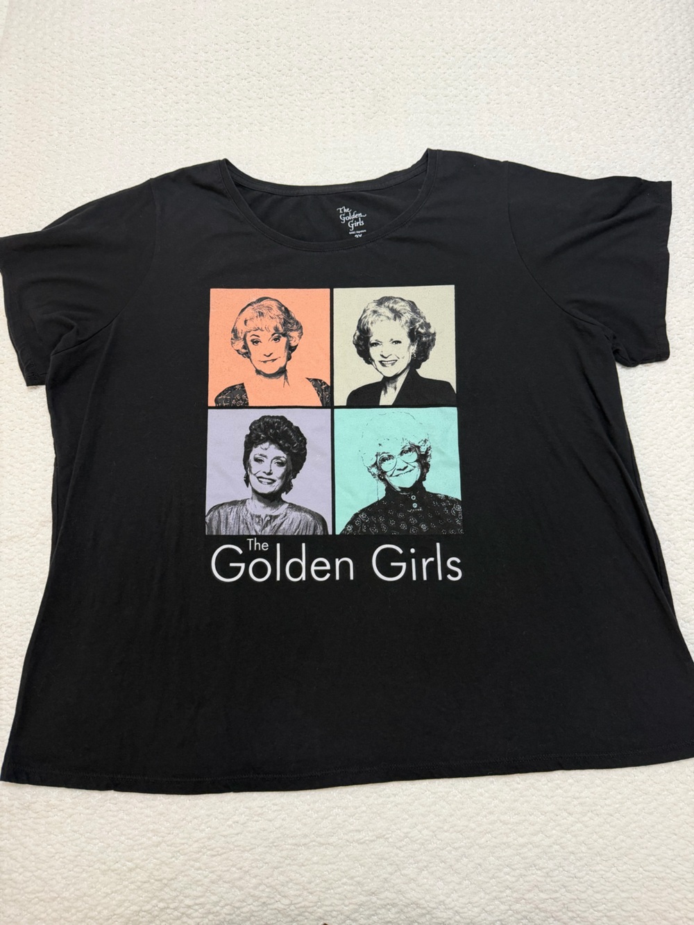 The Golden Girls Tv Show Pop Art Black T-Shirt Men’s Size 3XL